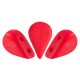 Cuentas de vidrio Amos® by Puca® - Opaque coral red mat 93200/84100